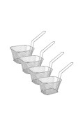 Shuna Serveringskorg 4-pack kromlegering 17,5*8*6,8 cm