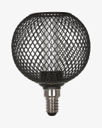 Grid LED E14 Svart, 8cm 2,3W, Dimbar