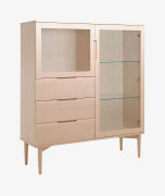 Nordic Furniture Group - Vitrinskåp låg Karmöy - Vit - Skåp - Från Homeroom