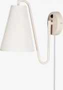 Globen Lighting - Vägglampa Lou Bouclé - Vit - Vägglampor - Från Homeroom