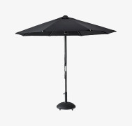 Parasoll Cinas Capri Nero Rund Svart