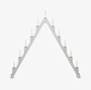 Saga Adventsljusstake Grå 82cm