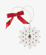 Spode - Juldekoration Snöflinga Christmas Tree 7.5 cm - Vit - Julpynt - Från Homeroom