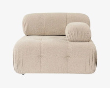 Hanah Home - 1-sits soffa Puca Right - Natur - Modulsoffor - Från Homeroom