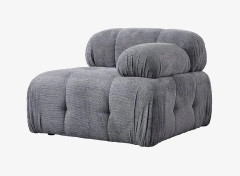 Hanah Home - 1-sitsig soffa Muffin Right - Grå - Soffmoduler - Från Homeroom
