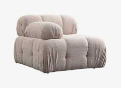 Hanah Home - 1-sitsig soffa Muffin Left - Beige - Soffmoduler - Från Homeroom
