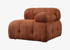 Hanah Home - 1-sitsig soffa Muffin Right - Orange - Soffmoduler - Från Homeroom
