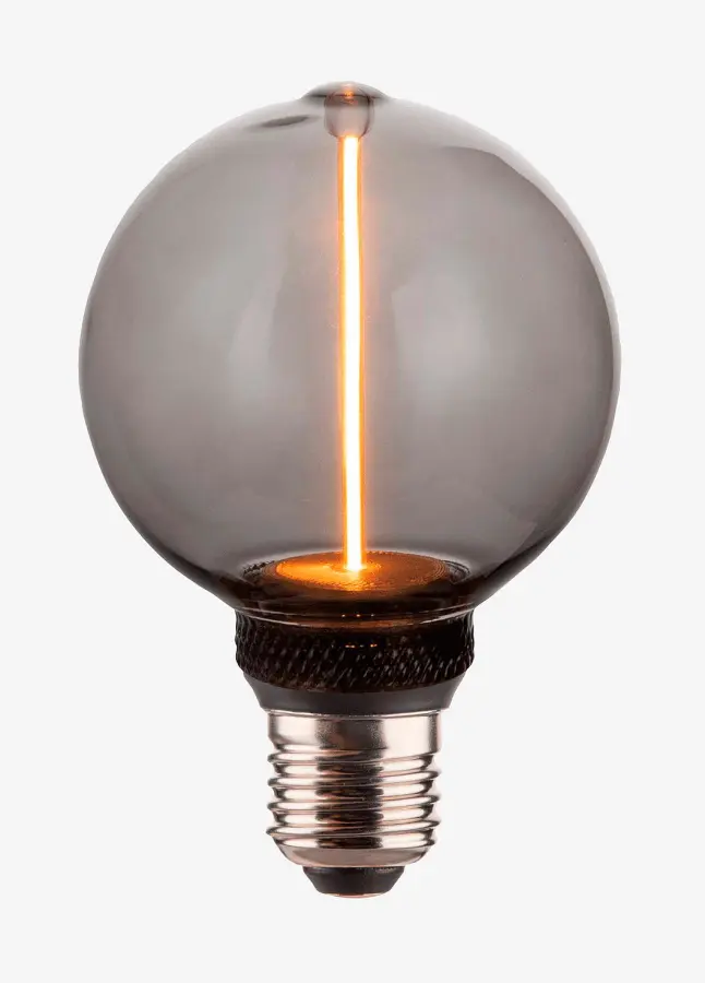 EDGE LED-lampa 2W Glob 80 Smoky E27 dimbar