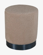 Venture Home Sittpuff Benji 35x35x42,5 cm teddy beige och svart