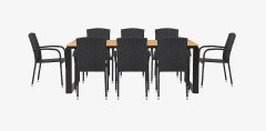 NORDFORM - Trädgårdsgrupp, 8 stolar - Mässing - Matgrupper - Från Homeroom