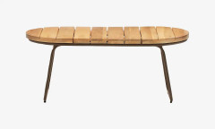 Kave Home - Soffbord Salguer, 50x100 cm - Brun - Soffbord utomhus - Från Homeroom