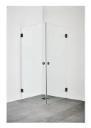 Duschhörna Infinity 80x80 Svart Hafa
