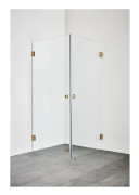 Duschhörna Infinity 80x80 Mässing Hafa