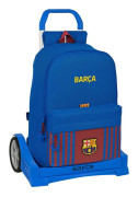 Skolväska med hjul F.C. Barcelona