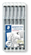 STAEDTLER PIGMENT LINER 6-SET * 4 + 2 PÅ KÖPET!