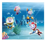Pat'Patrouille gardiner modell mission under the sea - 2 stycken 90 cm x 160 cm