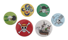 One Piece Set med knappmärken