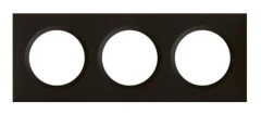 Avslutningsplatta - Legrand - Dooxie - 3 positioner - Sammetssvart - 600863