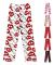 Dam Pyjamasbyxor med Jultomte-Cartoon i Fleece, Flickor Katt-Print Flanell Sovbyxor Present (Helt Tryckt) KT Katt Svart
