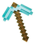 Cosplay - MINECRAFT PICKAXE - Half Moon Bay Bbq-märke - Färg(er) Brun och blå - Huvudfärg Vit