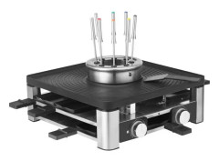 WMF Lumero 61.3020.1009 raclettegrill 8 personer 1960 W Svart, Rostfritt stål