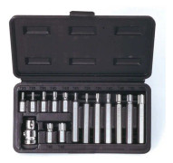 TORX bitset - KS TOOLS - 15 delar - T20 till T55 - Precisionsverktyg - Hållbar