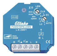 ELTAKO Lysdæmper 1-kanal 300W Universal EnOcean. Med Nul med funktionsindstilling 45x45x33mm.
