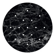 Creative Cables Systemrunda Cvfr Rose-one 4015f104 Marmor Marquina Panel Silver 400 mm