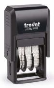 Trodat - 70622 - Printy 4810 datumstämpel, månad i bokstäver, DUT, 3,8 mm, svart tryckfärg