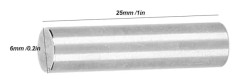 10 st Runda Axlar 4100‑0006‑0025 Rostfritt Stål Φ6mm Kompatibel med TETRIX Robotar