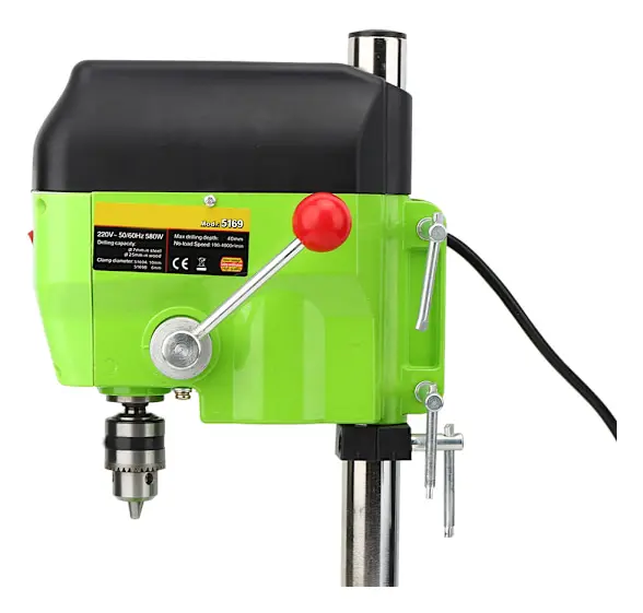 Mini Bänkbordsborrmaskin Stativbord DIY Metall Trä Borrning Elektrisk Maskin 5169A EU-kontakt 220V