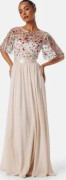 Goddiva Embroidered Bodice Flutter Max Ivory M (UK12)