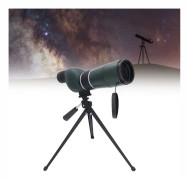 Spotting Scope Zoomable Låg Ljus Nattseende Vattentät Monokulär Teleskop med Fäste Telefonklämma för Fågelskådning 20 60X60