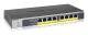 NETGEAR GS108PP - Switch - 8 x 10/100/1000 (PoE+) - skrivbordsmodell, rackmonterbar, väggmonterbar - PoE+ (123 W) - likström