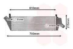 Intercooler VAN WEZEL 13014714