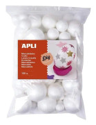 APLI Kids - Påse med 100 polystyrenkulor i olika diametrar - 17456