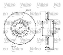 Bromsskiva VALEO 187093