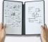 Whiteboard Notebook with Whiteboard Pen Erasable Cloth LAKE BLUE