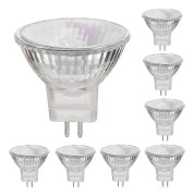 12v 35w Halogenlampor Gu5.3 Spot Bas Varmvit, Dimbar, 8-pack 20W