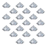 20 st Platshållare för Bröllop Diamant Bord Namn Hållare för Memo Julfest Heminredning Akryl Kristallklar