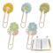 5-pack Söta Blommor Pappersklipp Bokmärken Kreativa Solros Daisy Blommor Filklipp Färgade Bokmärken Kontorstillbehör