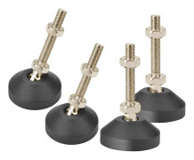 Drenky Nivelleringsfötter, 4 st M10 x 50 mm Rostfritt Stål Tunga Höjdjusterbara Möbelben Vinkeljusteringsskruv