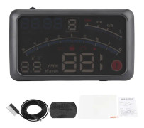 5,5 tum Bilprojektor Head-up Display Set OBD2 HUD Vindruta Kördata E4 Universal
