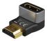 Goobay vinklad HDMI-adapter 8K 60Hz 270° med guldpläterade kont