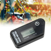 Motorcykel Digital Varvräknare Timräknare LCD-skärm Timer IP68 Vattentät Induktionstyp för Bensinmotor