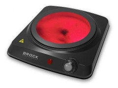 BROCK HPI 3001 BK Infraröd elektrisk spis Enkelbrännare 17,7 cm 1200 W Svart