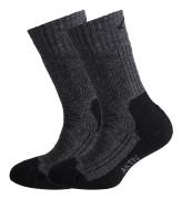 Aktiv Jr, Charcoal Melange/Black, 28-30, Vandringsstrumpor