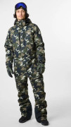 St. Anton Skisuit, Green Camouflage/Black, M, Skidoverall
