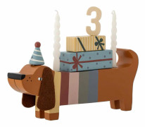 Bloomingville MINI - Charlie Birthday Decoration, Brown, Lotus