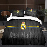 Real Madrid Klub Emblem enkel bomullsöverdrag och örngottsset B 140*210